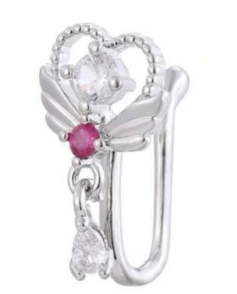 Clip on Nose Stud & Ear Cuff - 1 pc (FREE SHIPPING)
