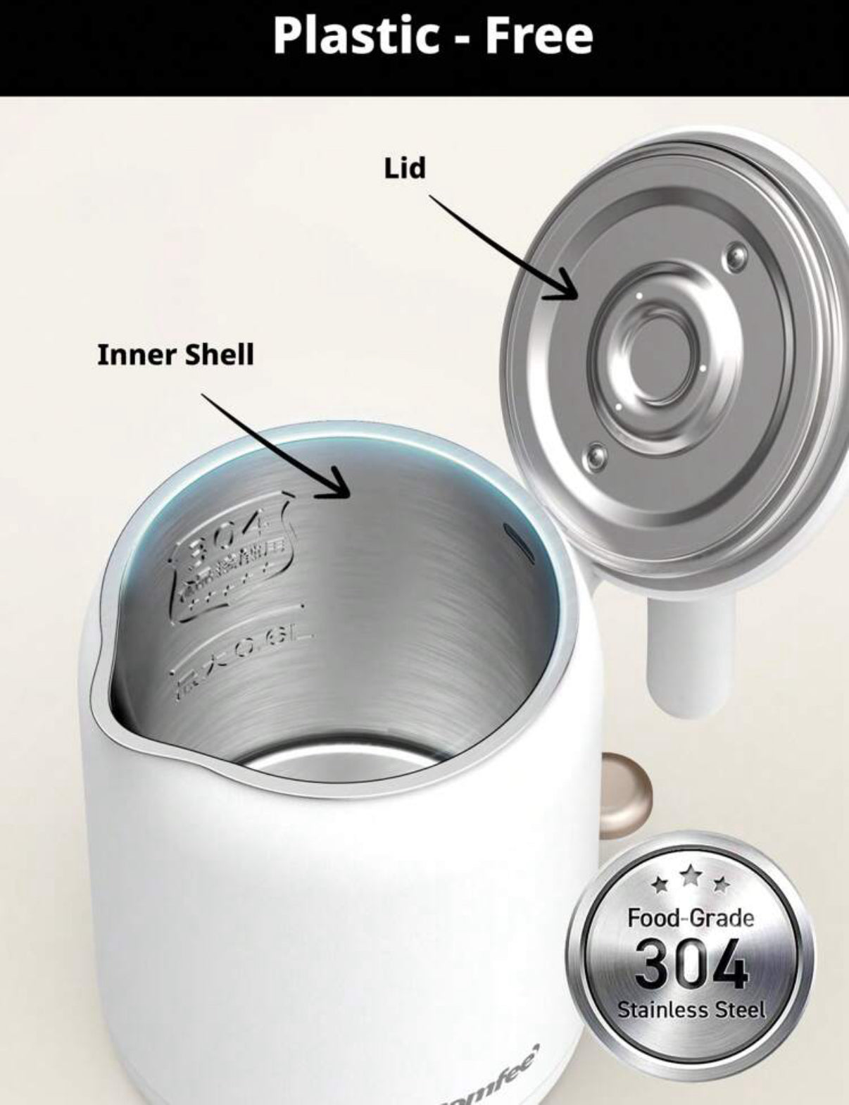 Comfee 800W Mini Electric Kettle