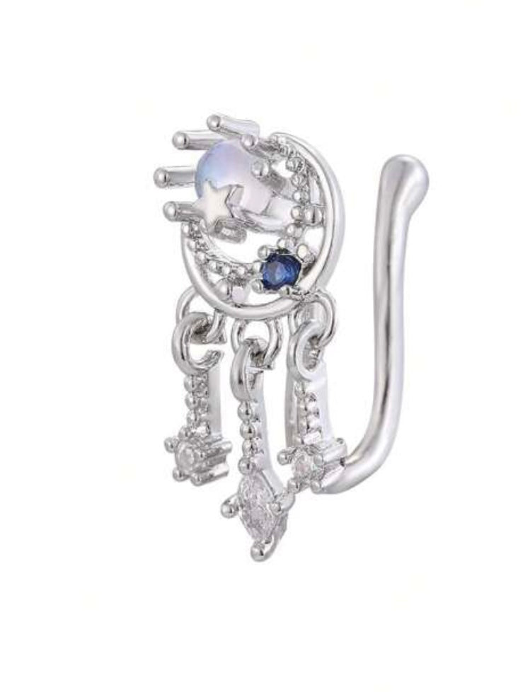 Clip on Nose Stud & Ear Cuff - 1 pc (FREE SHIPPING)