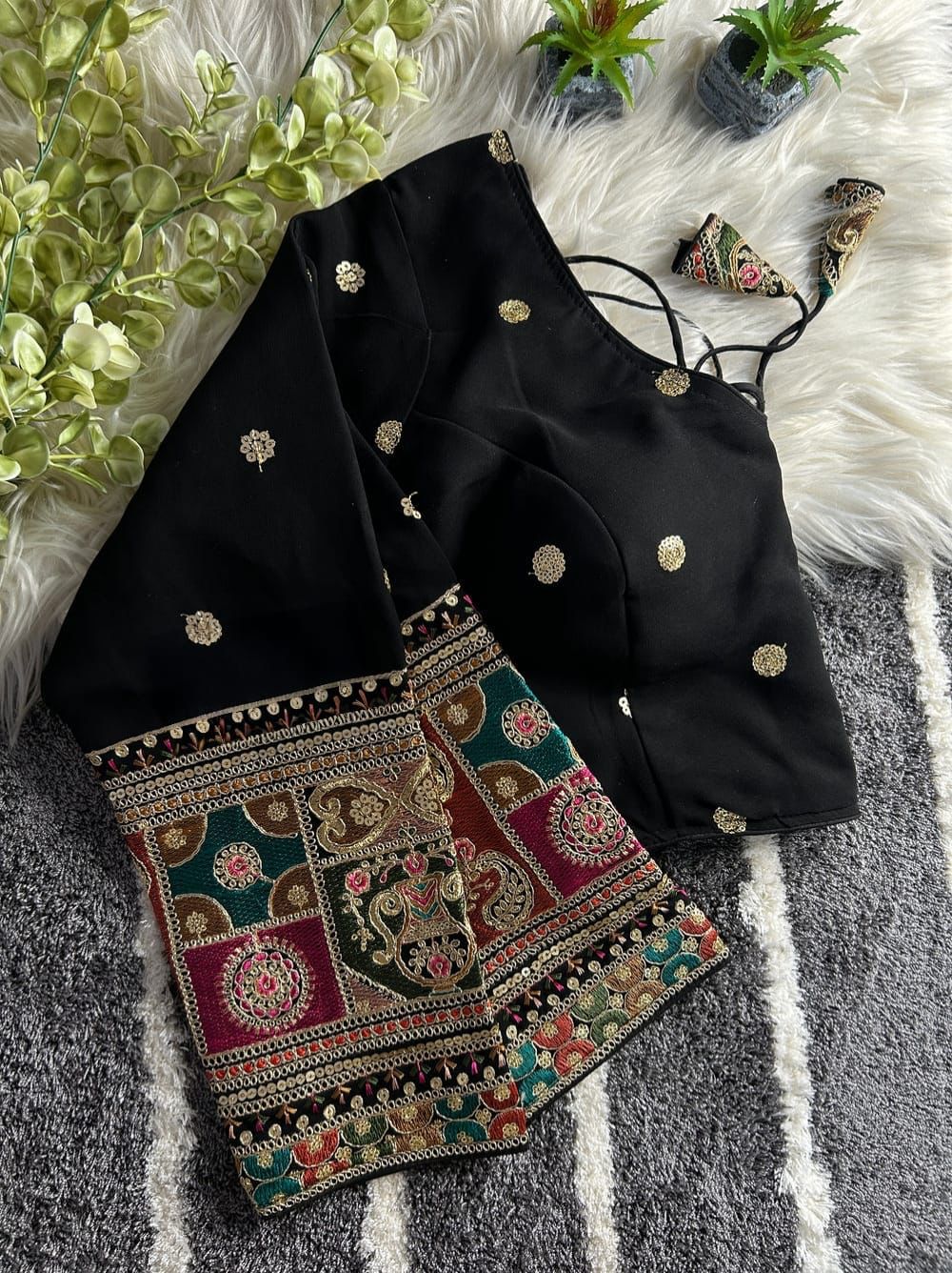 Wedding collection Blouse with amazing work on sleeves - ready to wear