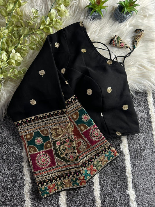 Wedding collection Blouse with amazing work on sleeves - ready to wear