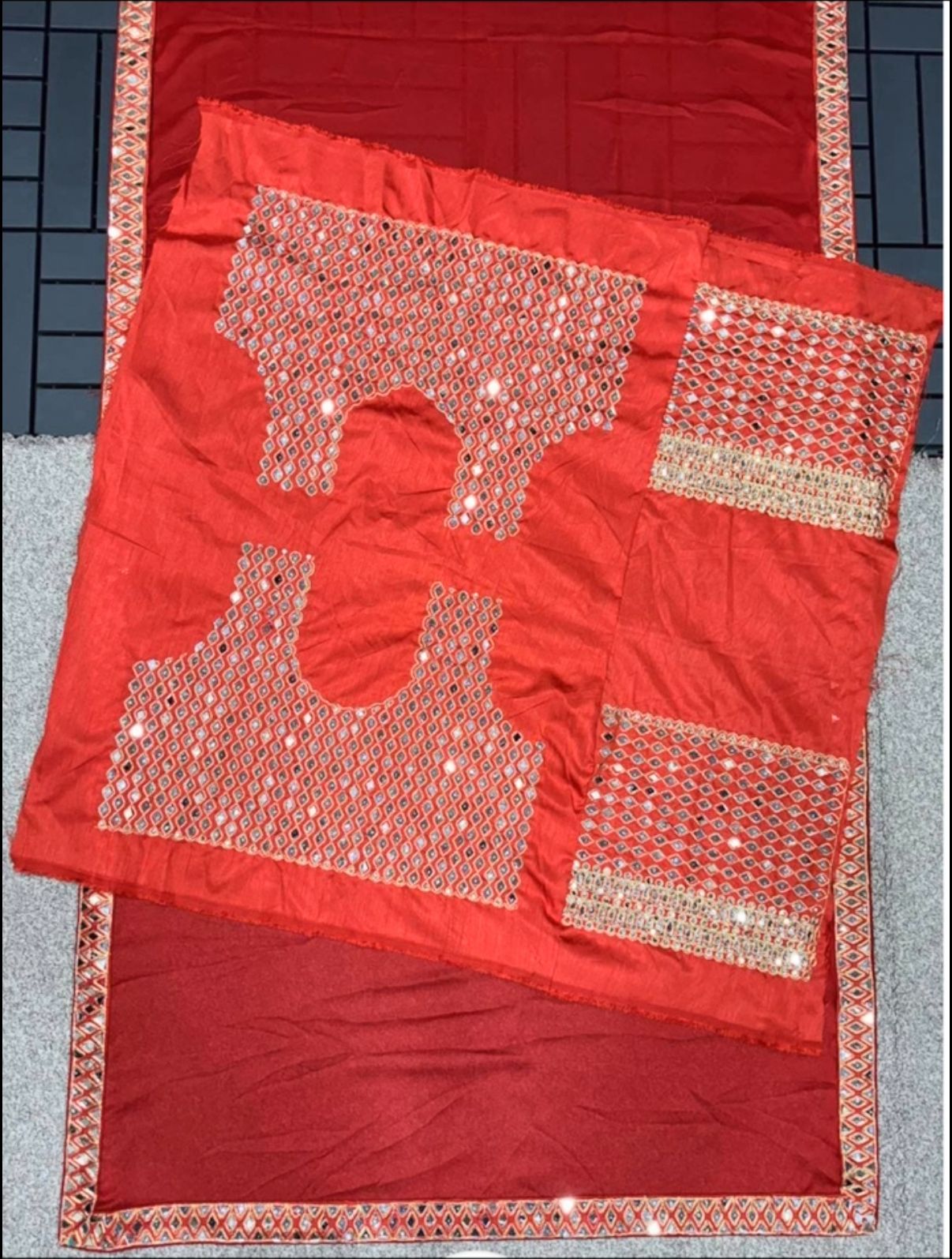 Rangoli Silk Fabric Saree with Silk Blouse Piece ✨